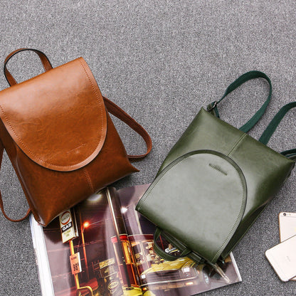 Skanto | LuxeLeather – Trendy Leather Backpack for Women | Stylish, Versatile, and Sustainable Design