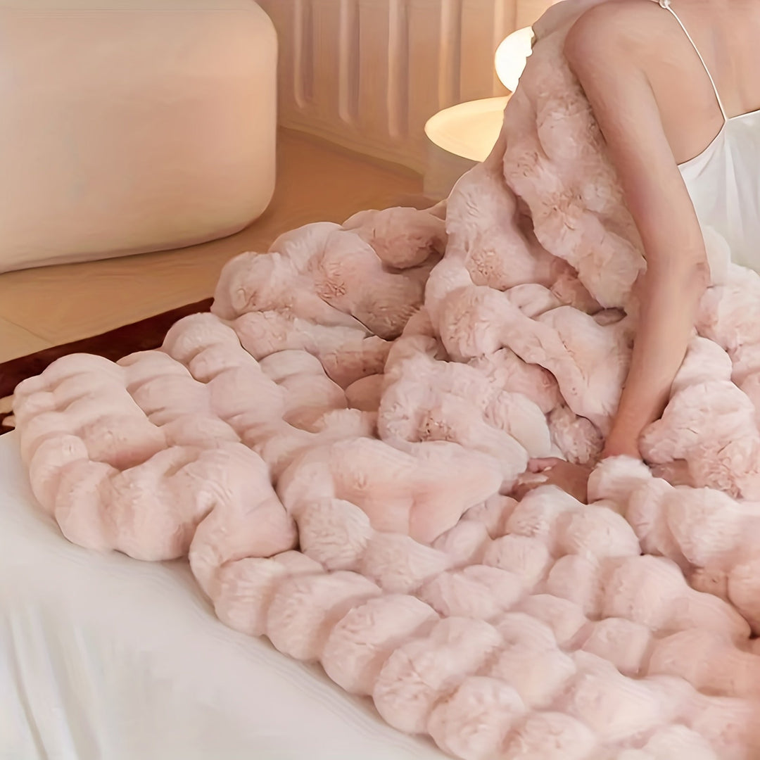 Elegant Rabbit Fleece Blanket - Luxury and Durable Kalsten