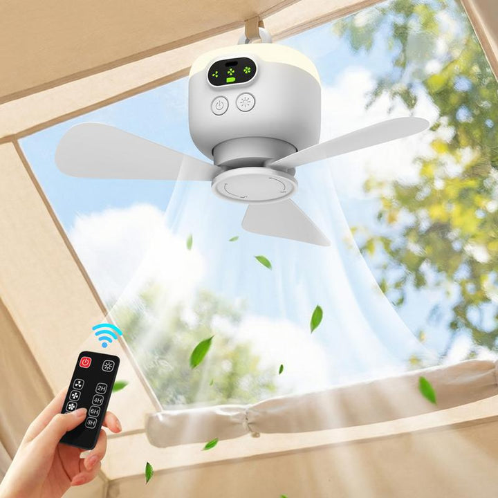Rechargeable Ceiling Fan with LED Lights | Kalsten