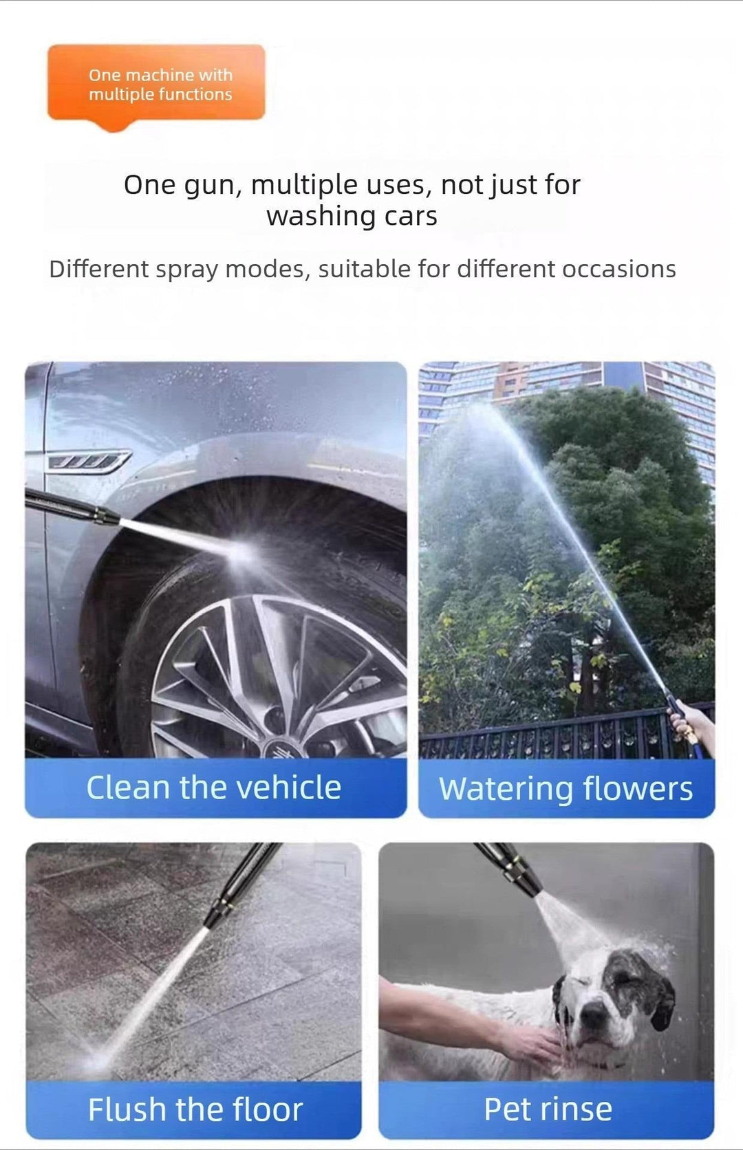 Garden Hose Power Nozzle — End dirt and shine in seconds like a pro! | Kalsten