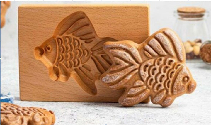 Kalsten | Wooden Cookie Mold Set | Engraved Pastry Stamps | Gingerbread & Biscuit Press