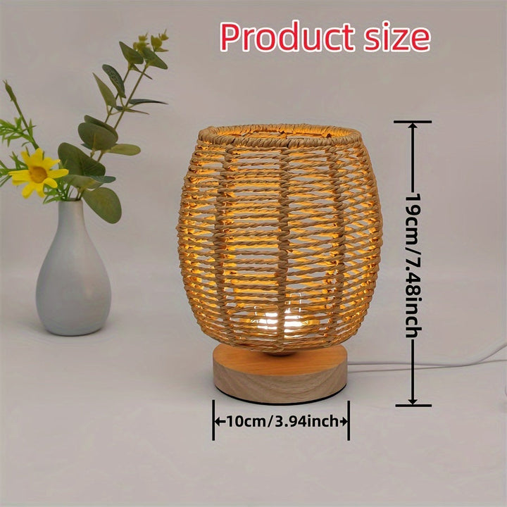 EcoLoom Table Lamp – Handmade Wood with LED Kalsten