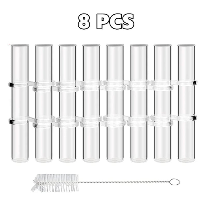 Noxord | Flexible Flower Vases with Hinges | Modern Glass Tube Vase