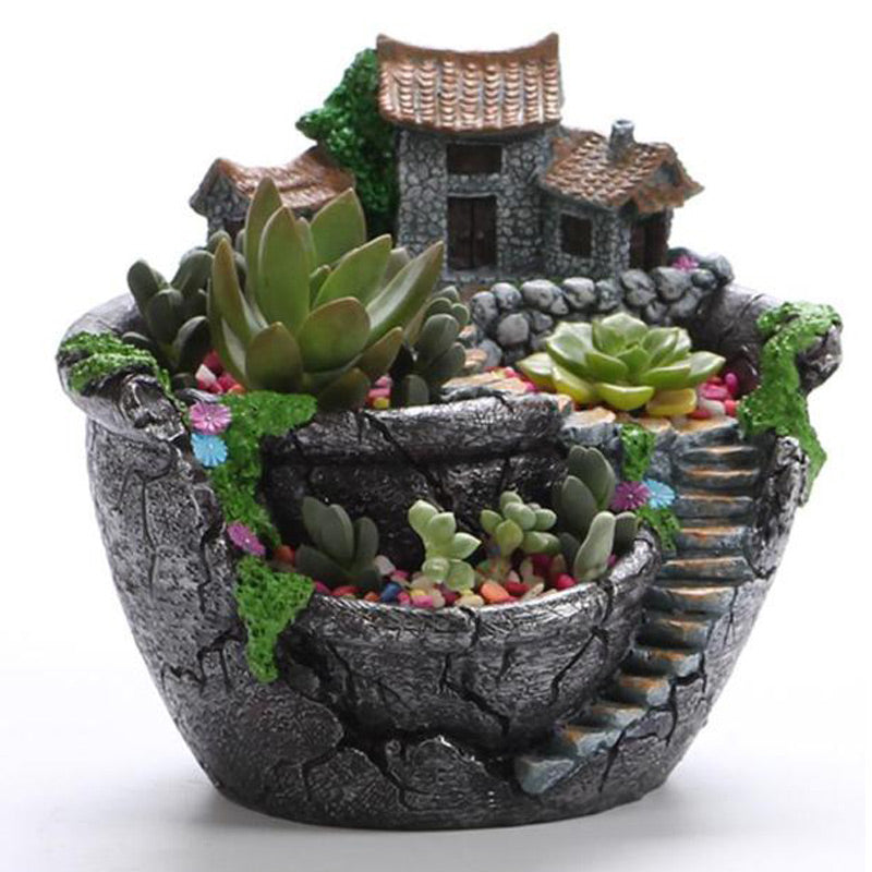 Fairy Garden Flower House Pot Lamp | Kalsten