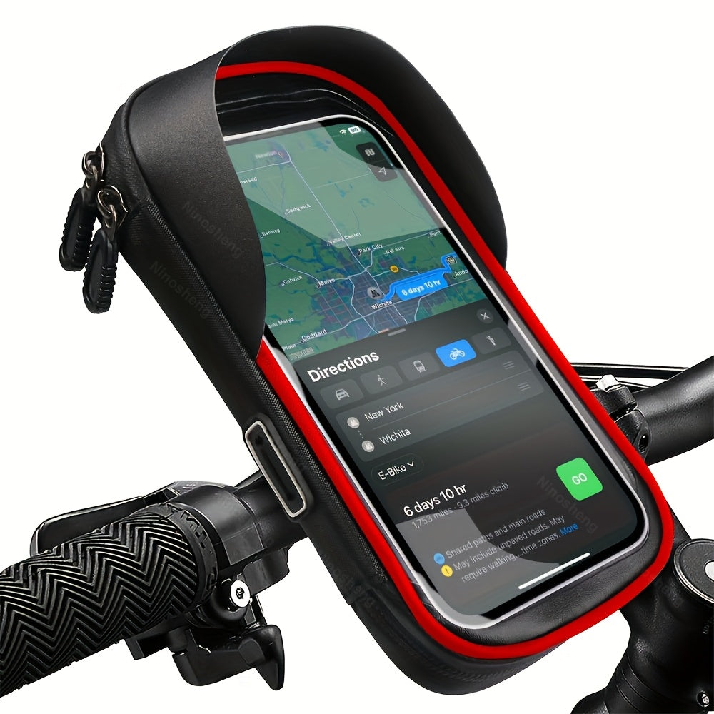 Waterproof Phone Holder for Bike & Motorcycle – 360° Rotatable & Fits 4.5-6.4" | Skanto