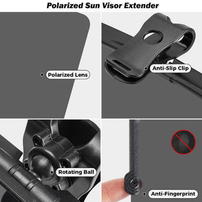 Brehn | Sun visor for the car with polarized glare protection