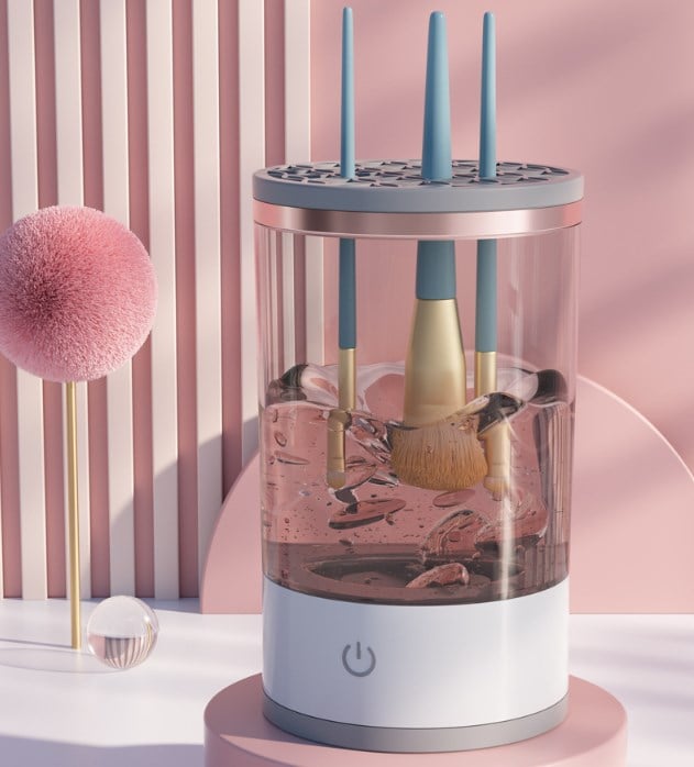 Skanto | Makeup Brush Cleaner | BrushPure Automatic Cleaning & Drying | Compact 16x9cm