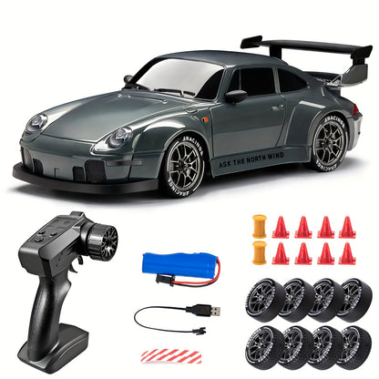 Skanto | Ultimate 1:24 RC Drift Car with LED Wheels – Rechargeable 4WD Racing Toy