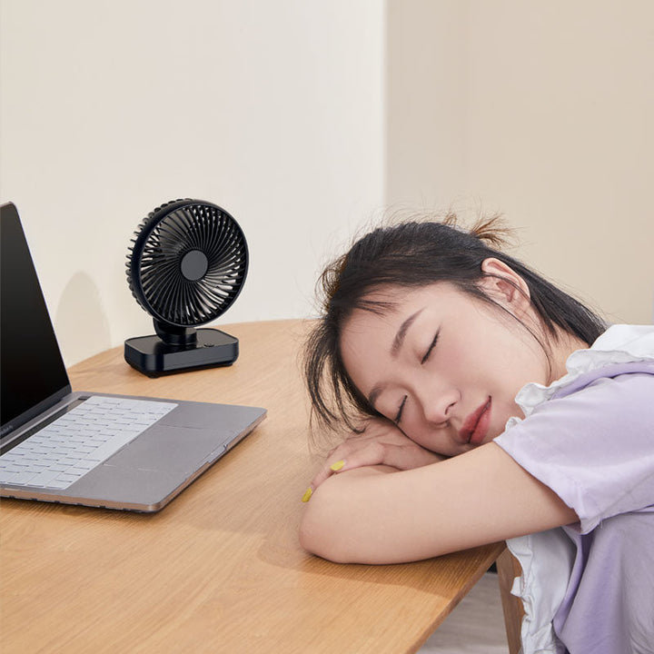 Portable Rechargeable USB Desk Fan with 4 Speeds | Kalsten