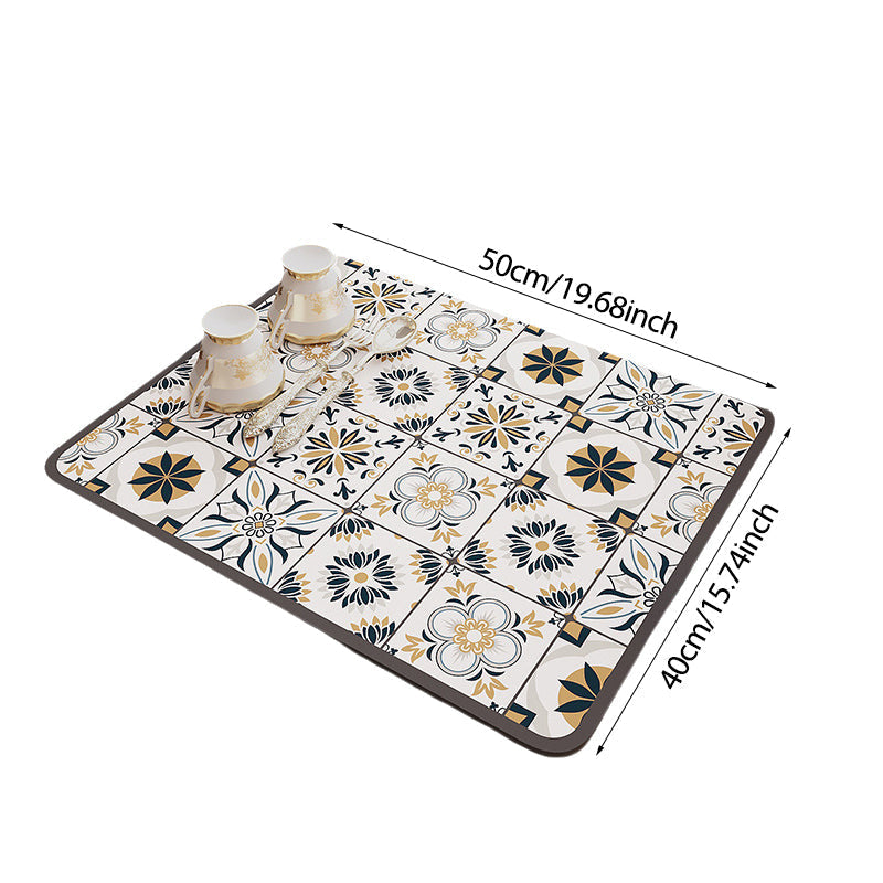 Kalsten | Retro Quick-drying Water-repelling Mat for Kitchen-Bar-Countertops