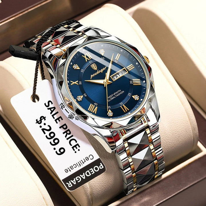 Kalsten | Waterproof Luxury Men's Wristwatch by the Top Brand with Luminous Function