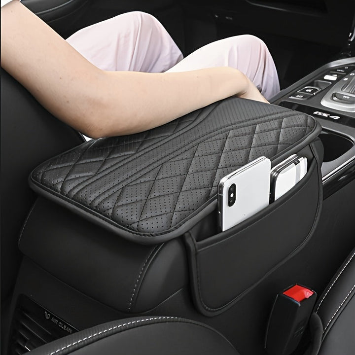 Car Armrest Organizer PU Leather with Pocket | Kalsten