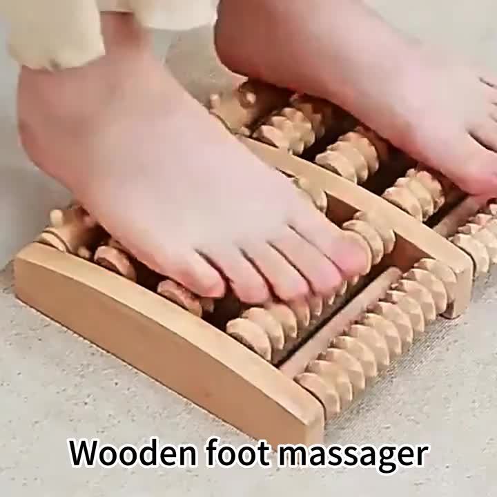 Wooden Foot Roller – Reduce Tension and Stimulate Blood Circulation | Kalsten