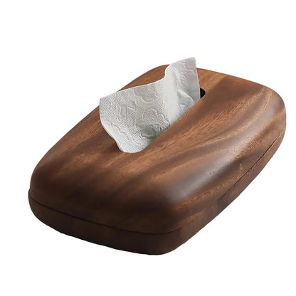 Walnut Wood Tissue Box – Elegant and functional | Stylish Home Accessory | Karnz