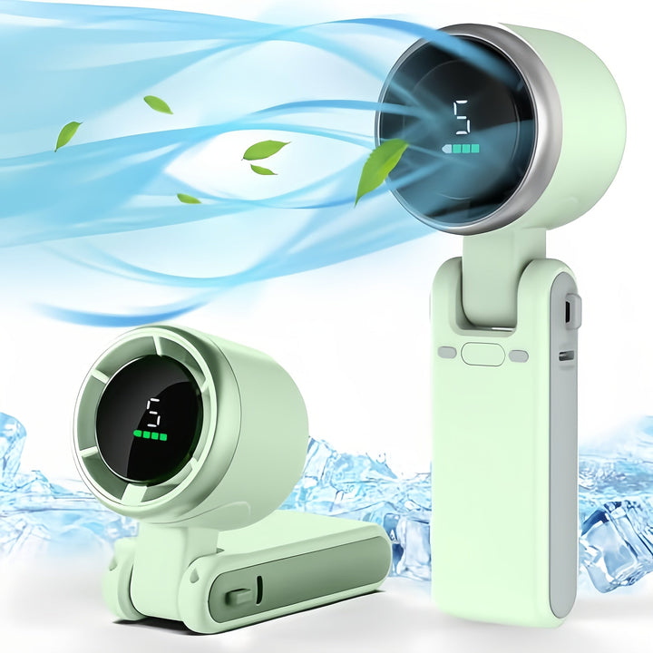 USB rechargeable handheld fan with 5 speeds | Kalsten