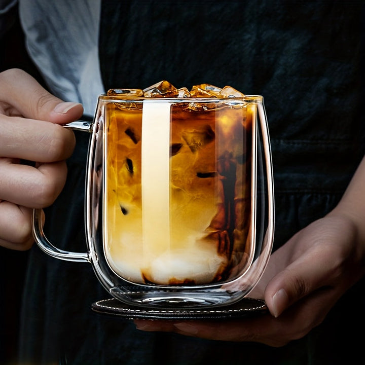 Kalsten | ThermoSip Double-walled Glass Mug – Borosilicate Glass, Heat Resistant & Elegant