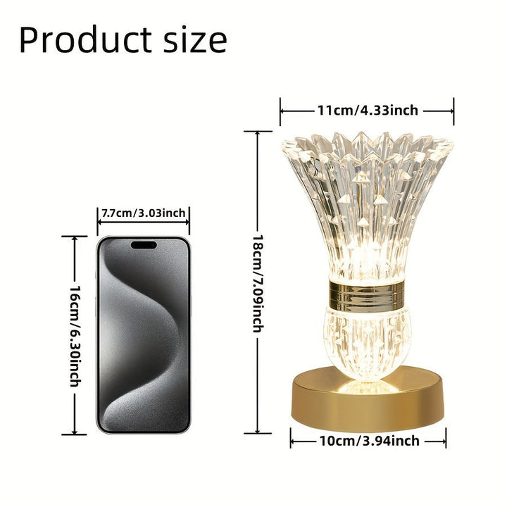 VaseLight - LED Crystal Table Lamp with Dimmable Atmosphere Kalsten