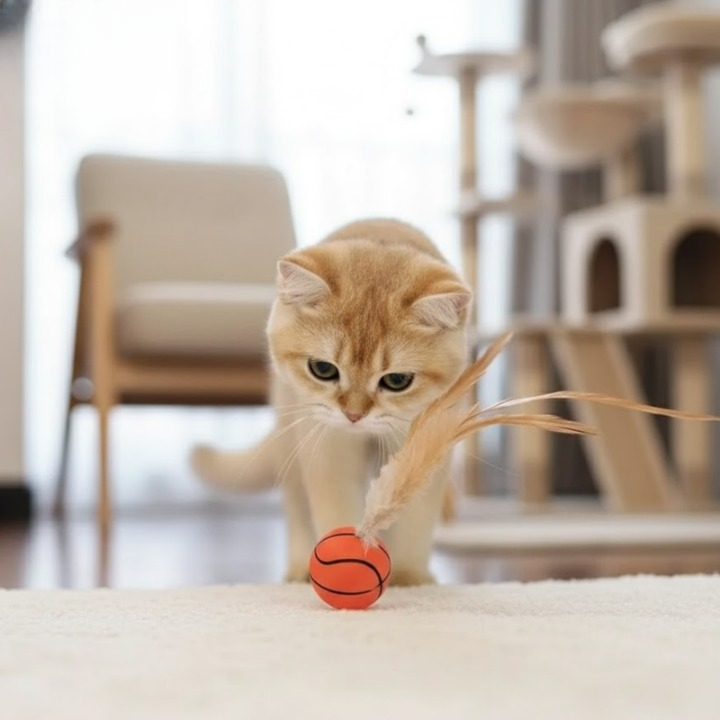 FetherSprint — Unleash the wild hunter in your cat with silent play fun! | Kalsten