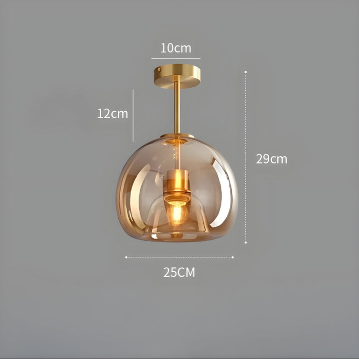 LustroCeil Light - Minimalist Glass Ceiling Light | Kalsten