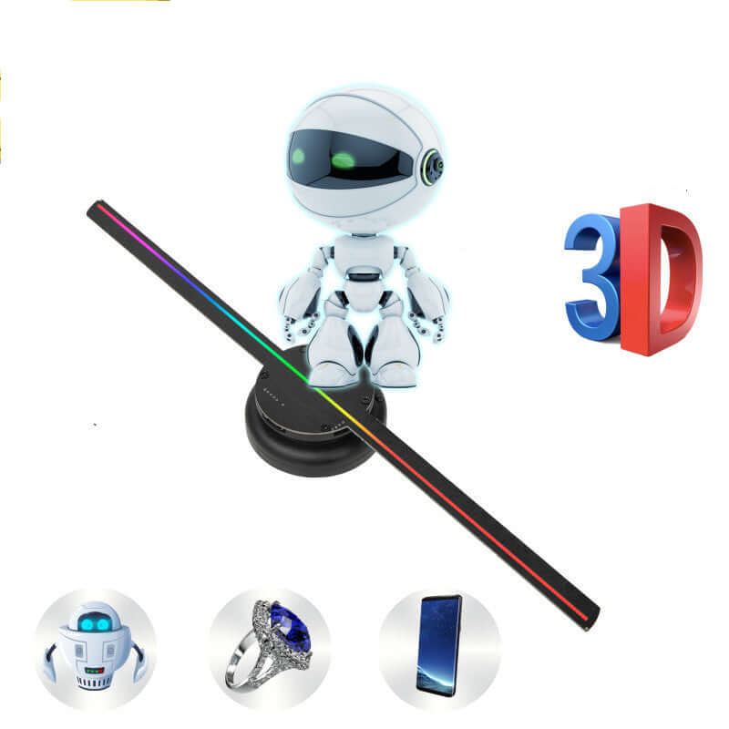 Led Luminous Sign Light Holographic Projector Diy Fan Screen Video Picture 3d Holographic Light Holiday Decoration | Kalsten