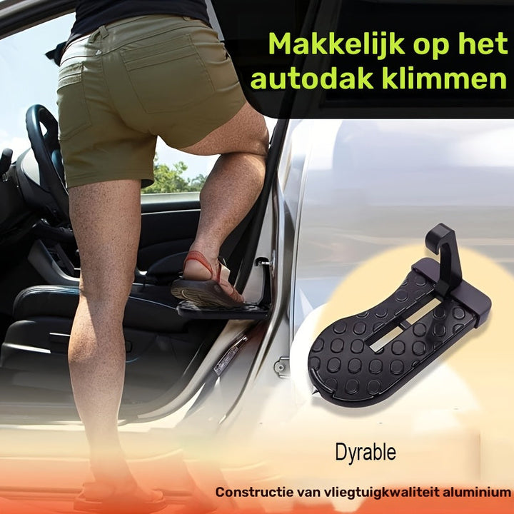 Car door step for roof access | Kalsten
