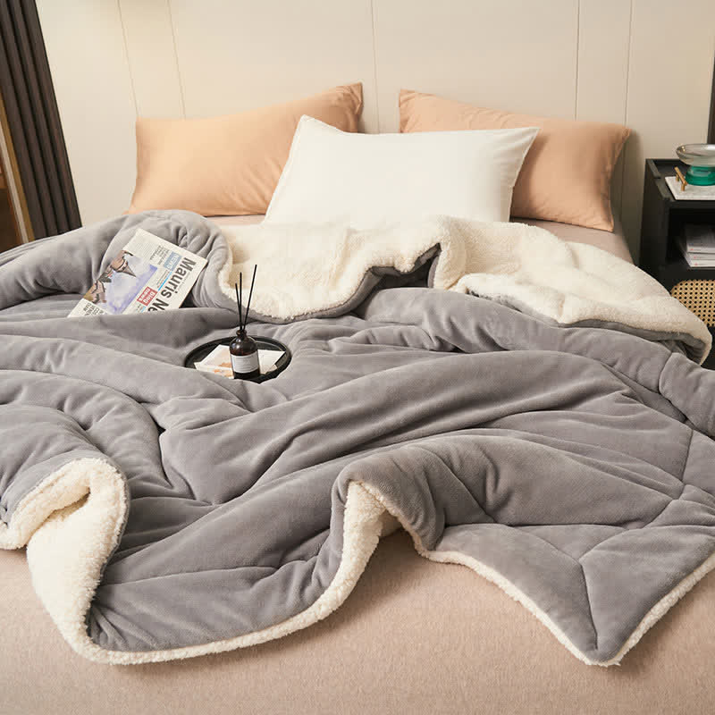 Double-Sided Velvet Cube Rug – Thick & Soft