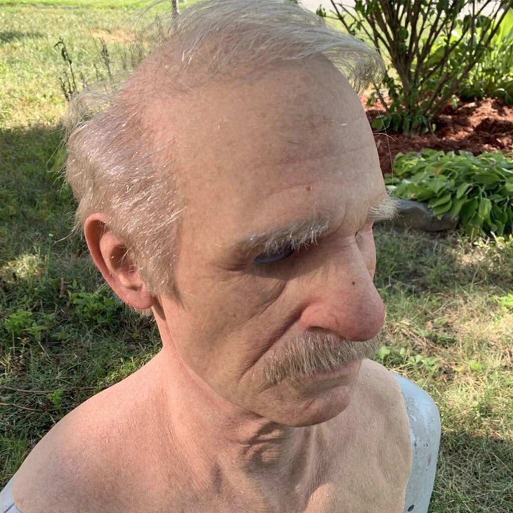 Creepy Old Man Mask – Realistic Latex Halloween Mask for Adults | Kalsten
