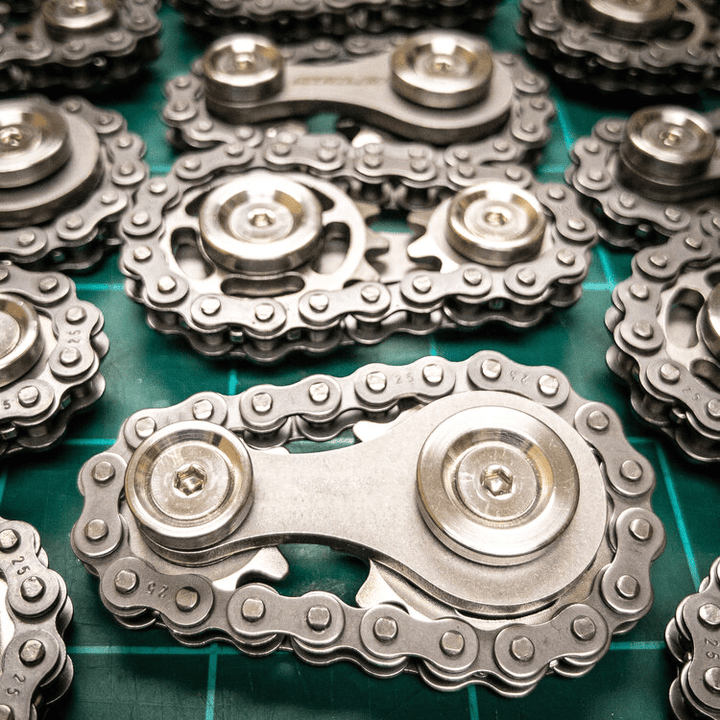 Kalsten | ChainFidget Pro – Stainless Steel Sprocket Spinner for Stress Relief