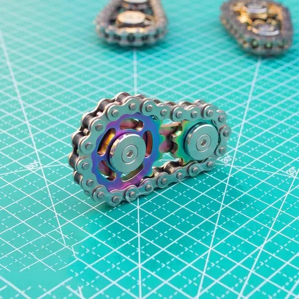 Kalsten | ChainFidget Pro – Stainless Steel Sprocket Spinner for Stress Relief