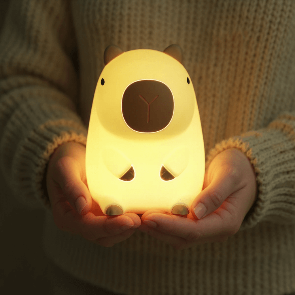 Kalsten | Capybara Night Light Adjustable Brightness Silicone