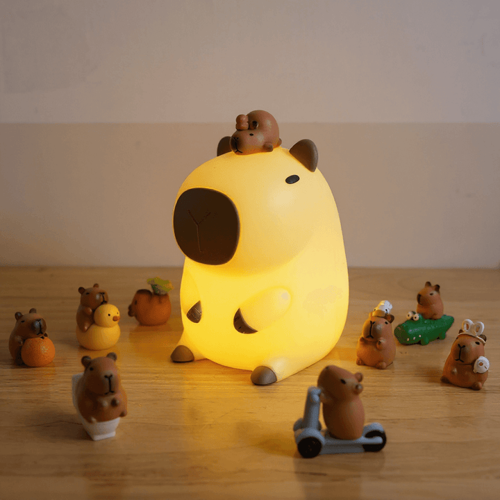 Kalsten | Capybara Night Light Adjustable Brightness Silicone