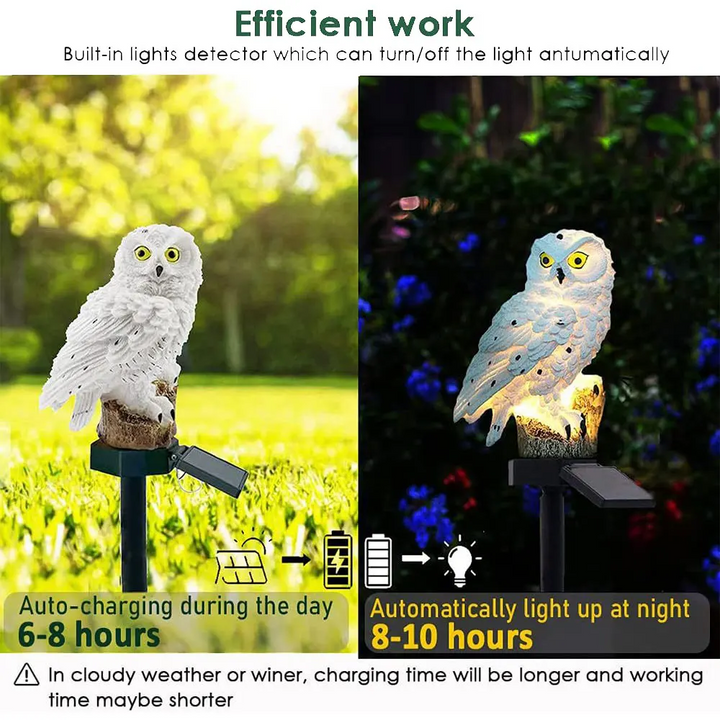 Solar Owl LED Garden Lights – Outdoor Set Kalsten