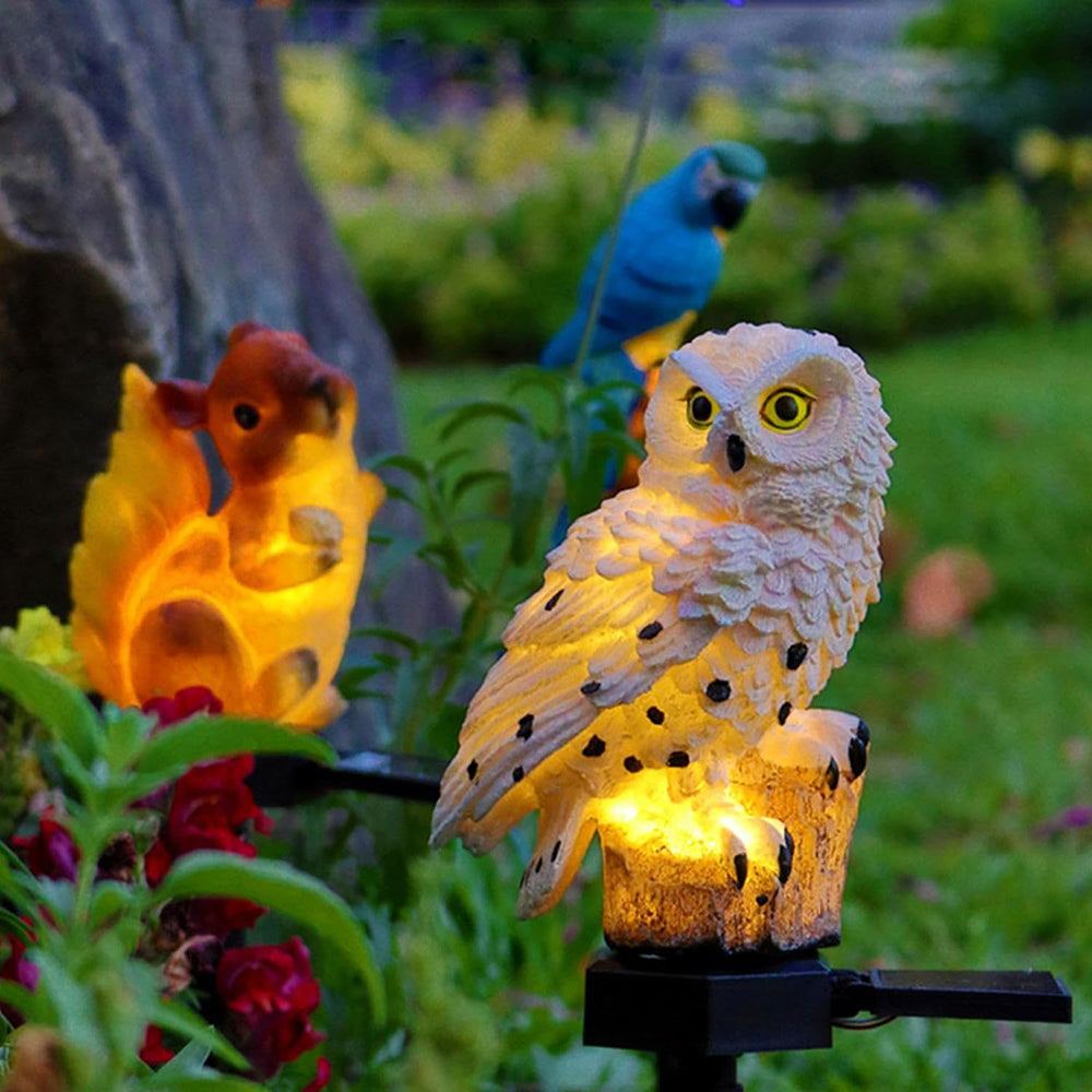 Solar Owl LED Garden Lights – Outdoor Set Kalsten