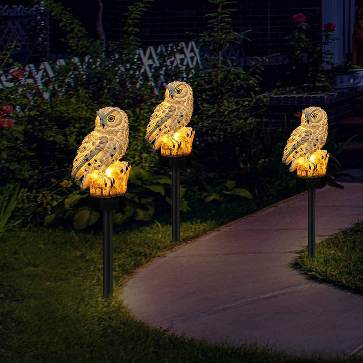 Solar Owl LED Garden Lights – Outdoor Set Kalsten