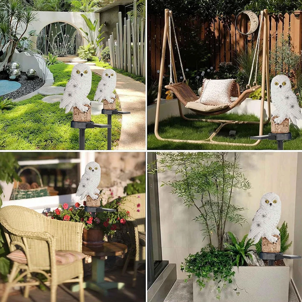 Solar Owl LED Garden Lights – Outdoor Set Kalsten