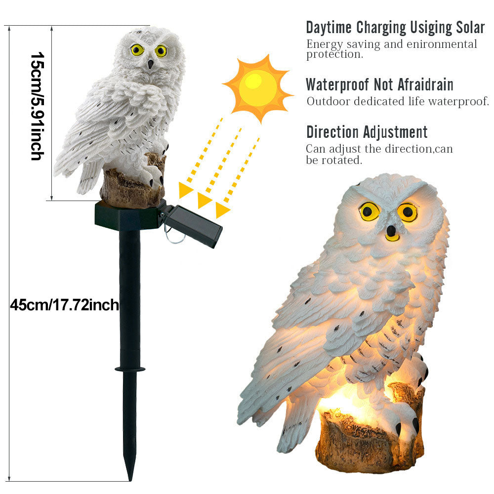 Kalsten | Garden Light Solar Owl Outdoor LED Set