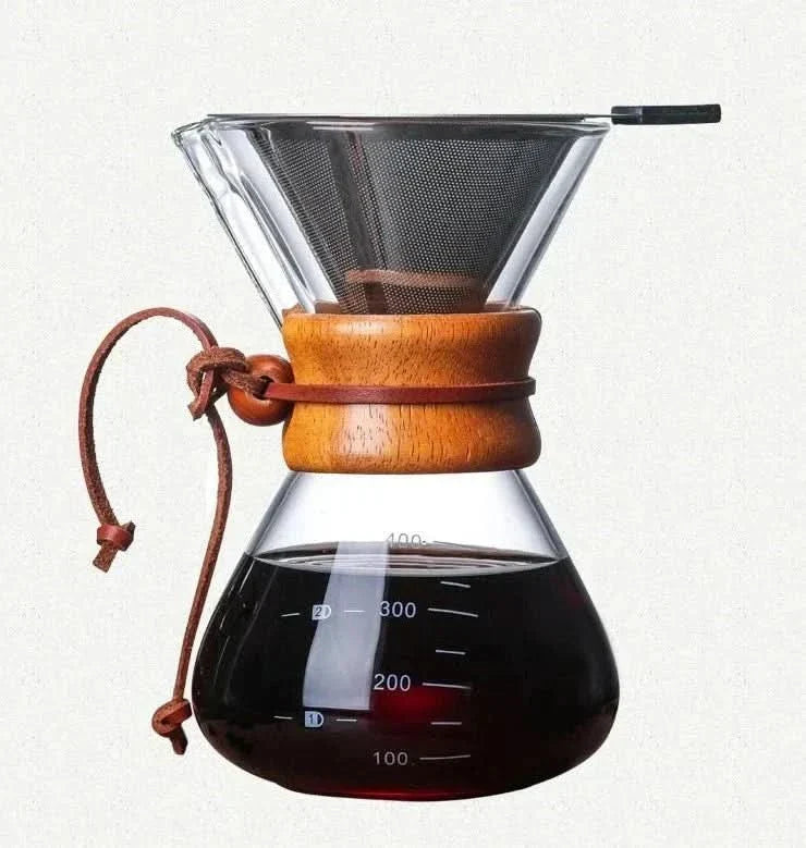Kalsten | Chemex Coffee Pot with Hario V60 Dripper Set – Precision Brewing with Style