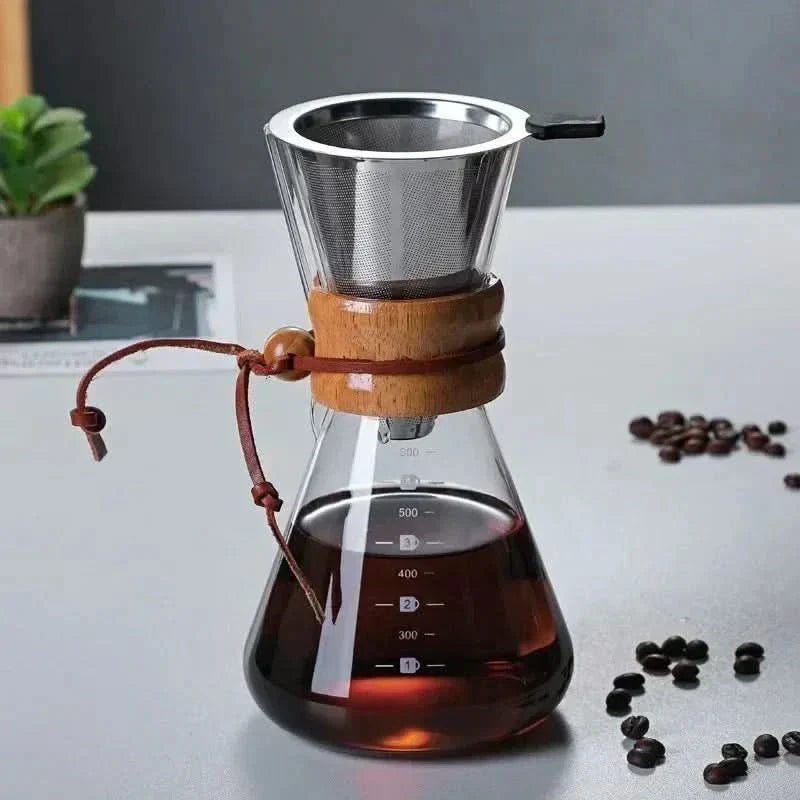 Kalsten | Chemex Coffee Pot with Hario V60 Dripper Set – Precision Brewing with Style