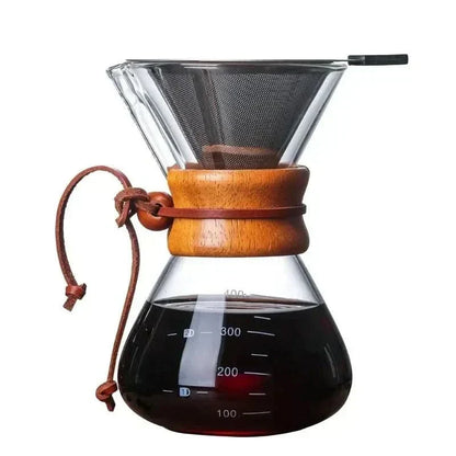 Chemex Coffee Carafe with Hario V60 Filter Holder Set – Precise Brewing with Style