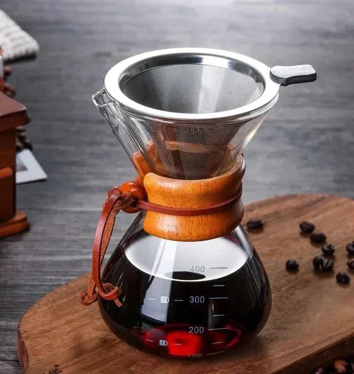 Kalsten | Chemex Coffee Pot with Hario V60 Dripper Set – Precision Brewing with Style