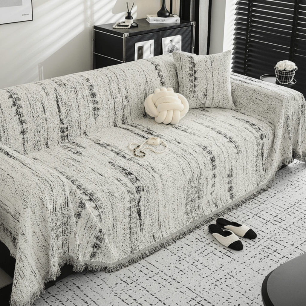 Kalsten | CHENILUX – Elegant Chenille Sofa Cover for Protection & Style