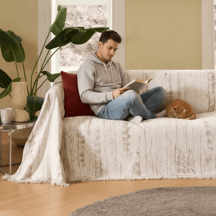 Kalsten | CHENILUX – Elegant Chenille Sofa Cover for Protection & Style