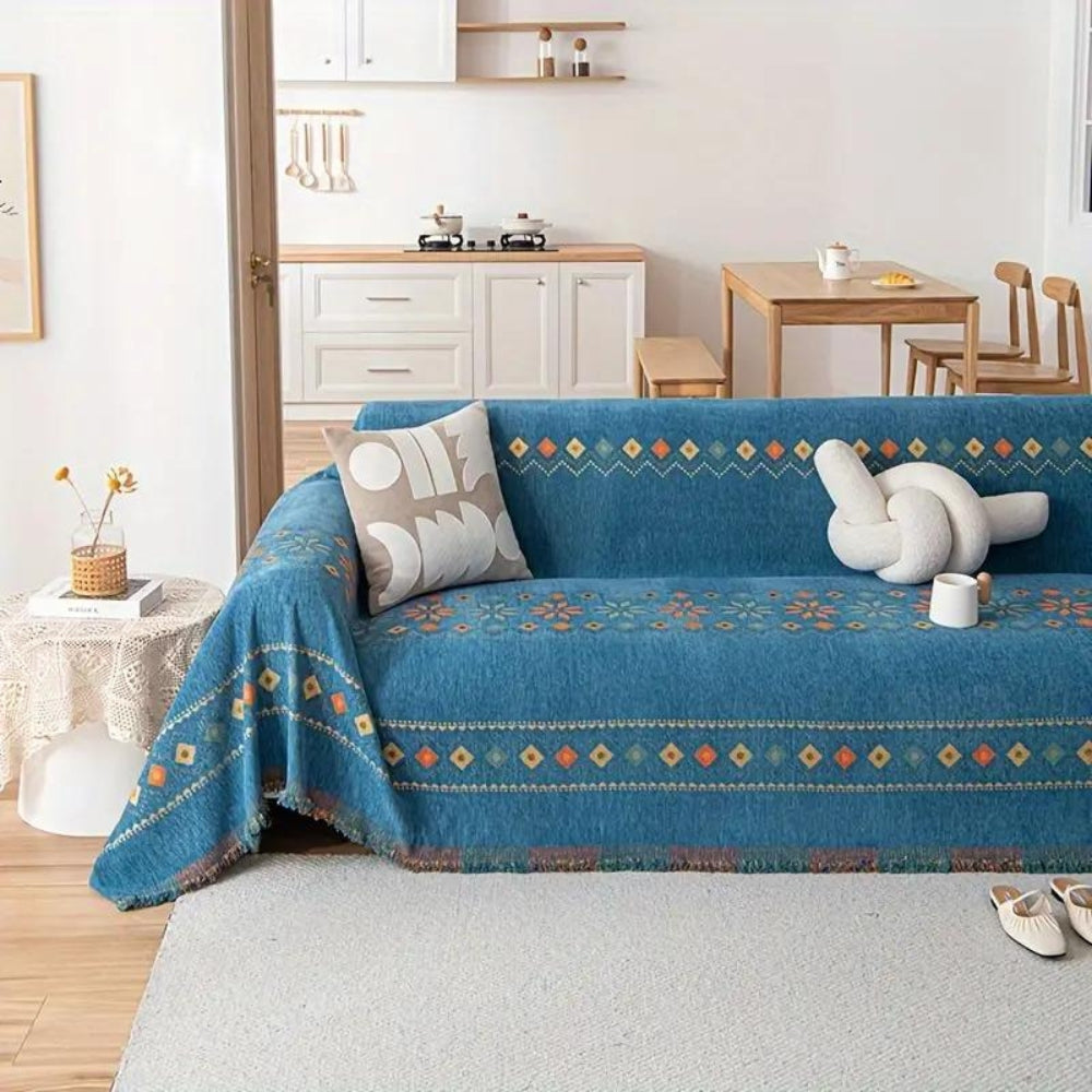 Bohemian Cotton Tassel Sofa Cover Kalsten