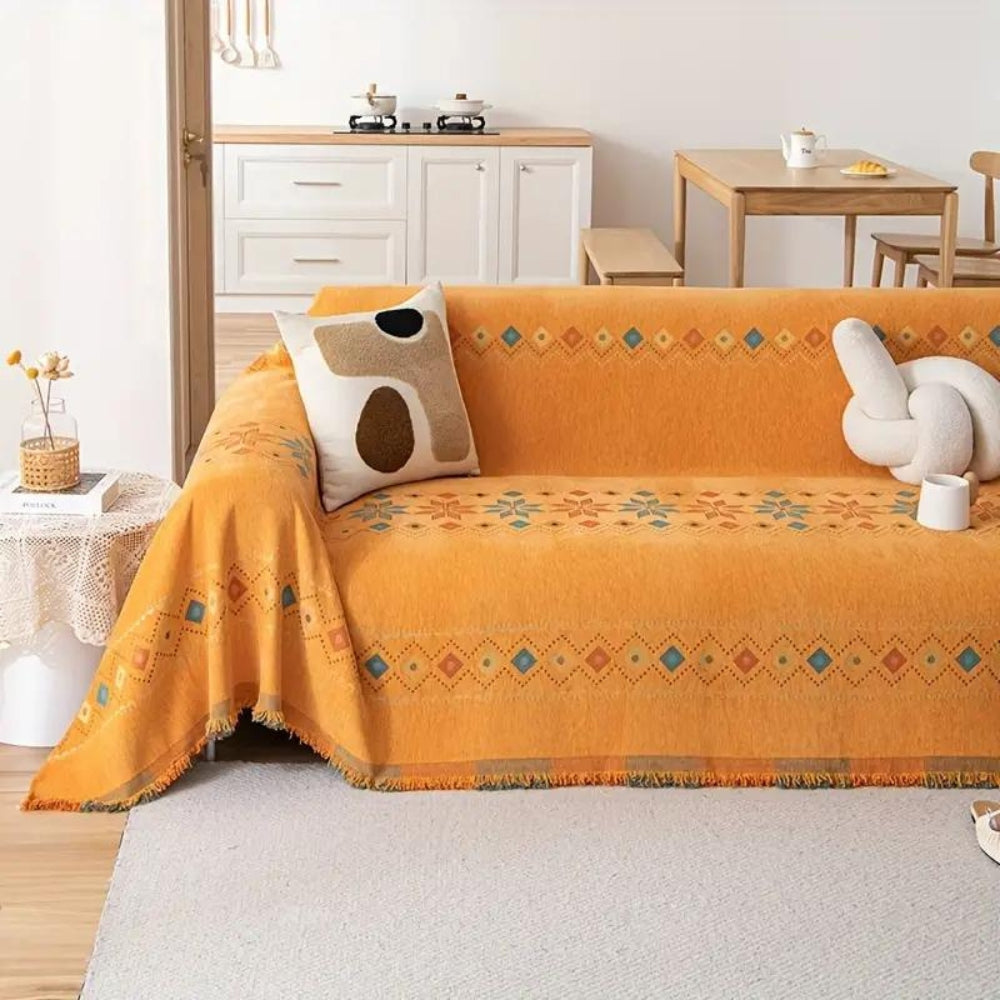 Bohemian Cotton Tassel Sofa Cover Kalsten