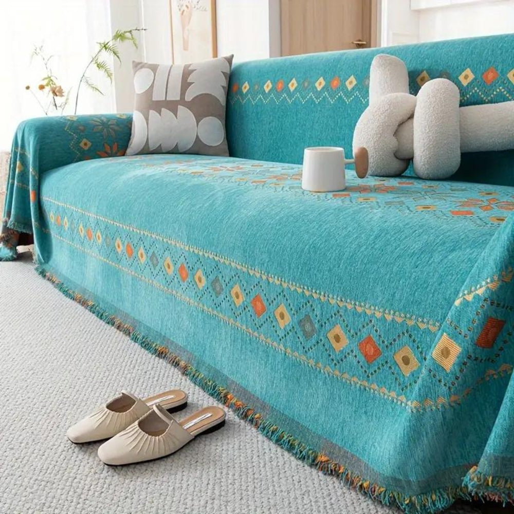 Bohemian Cotton Tassel Sofa Cover Kalsten