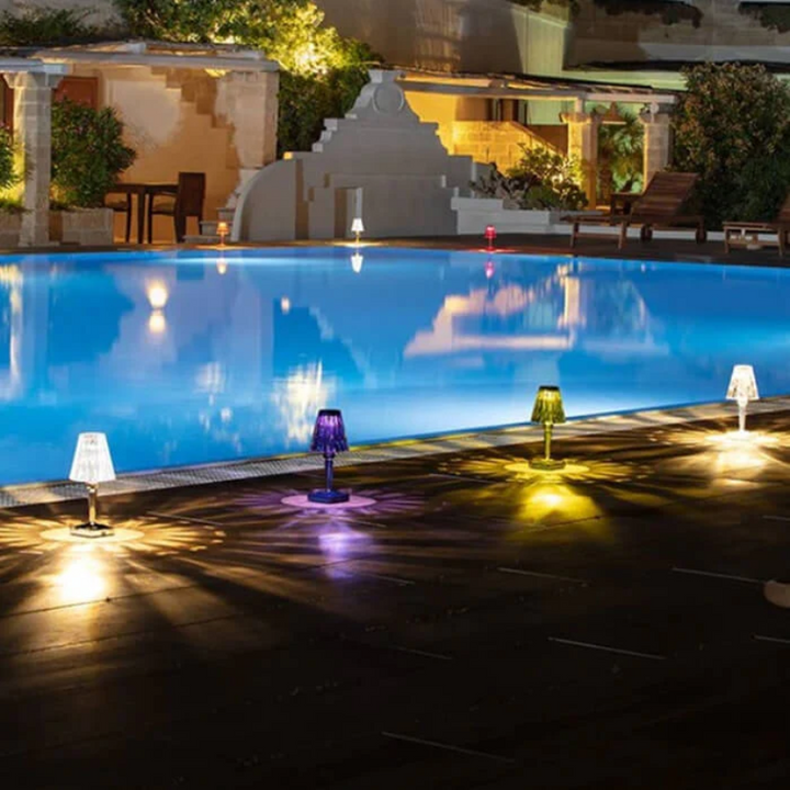 Chic Table Lamp with Crystal Design - CrystalLuxe