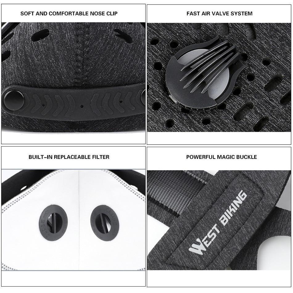 Kalsten | Face Mask Breathable Neoprene Anti Pollution