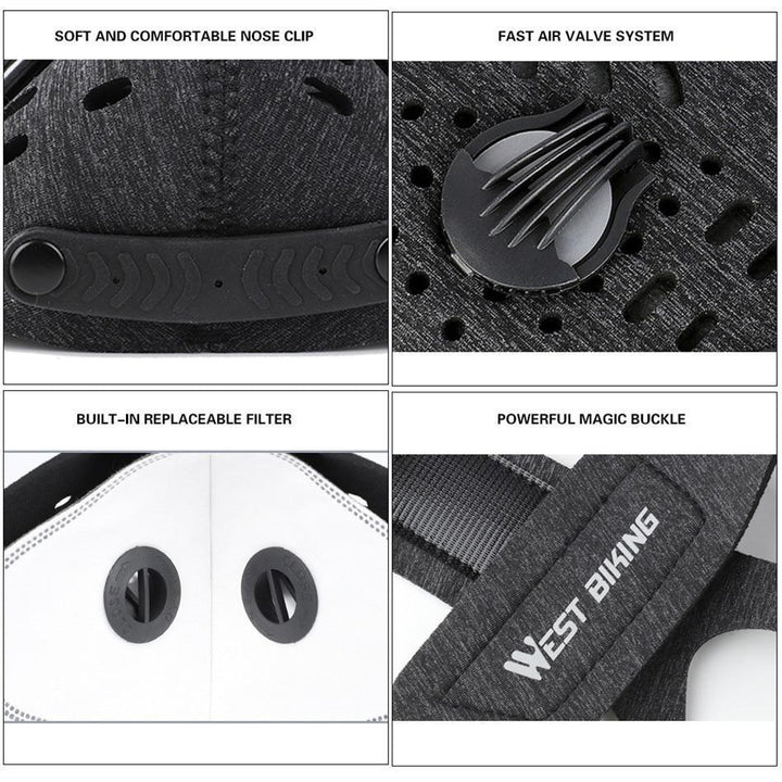 Breathable Neoprene Anti-Pollution Face Mask Kalsten