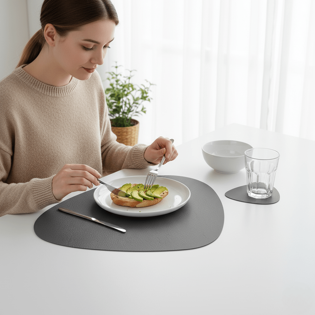 Kalsten | Claro – Elegant Heat Resistant Placemat and Coaster Set in Multiple Colors