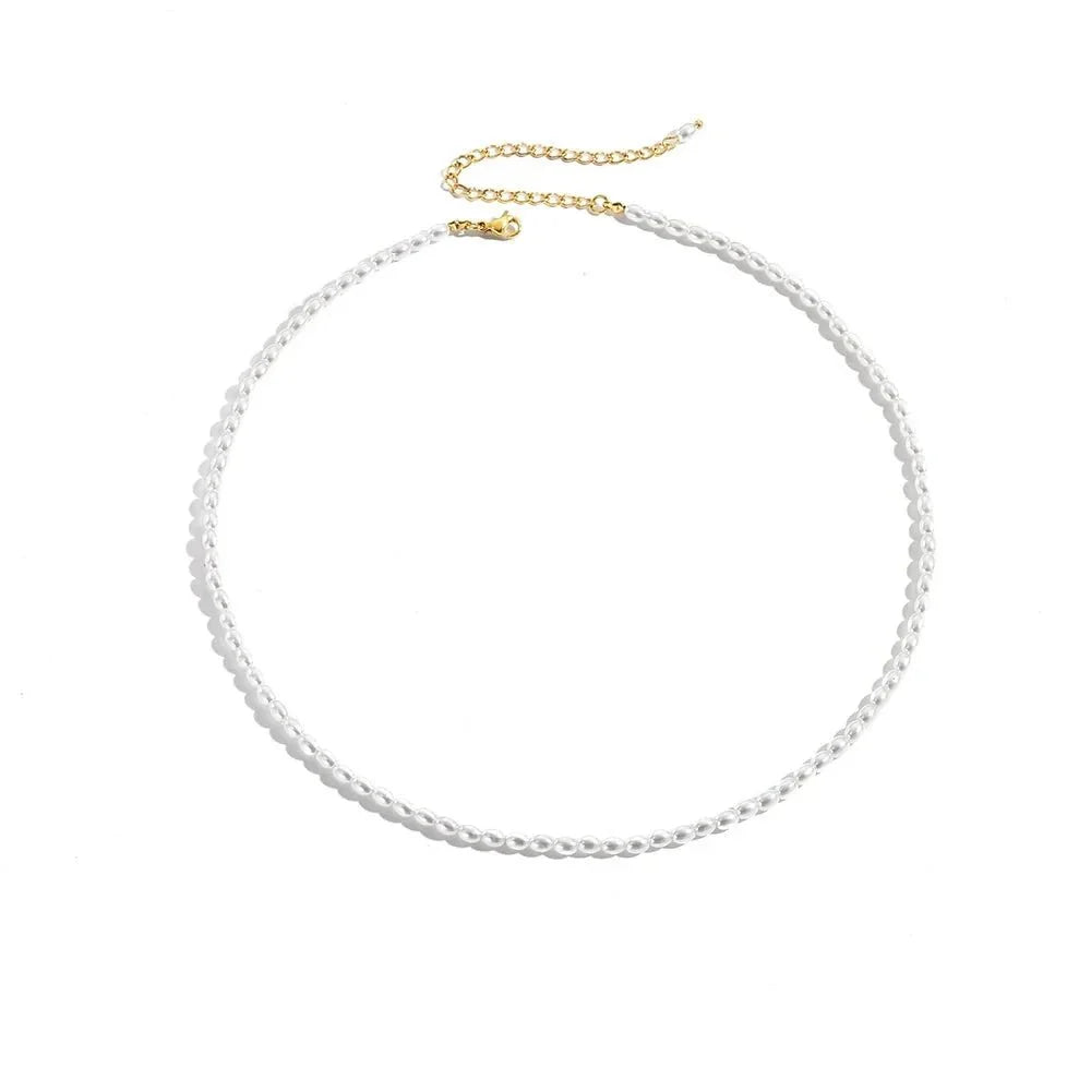 Brehn | Classic feminine 3mm pearl necklace